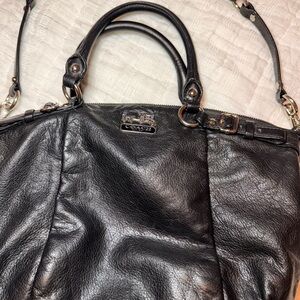 Coach Black Leather Shoulder Bag